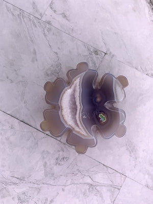 Agate Druzy Snowflake