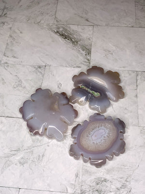 Agate Druzy Snowflake