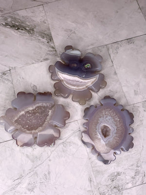 Agate Druzy Snowflake