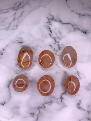 Fire Quartz Palm Stone