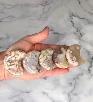 Flower Agate Moon Stone