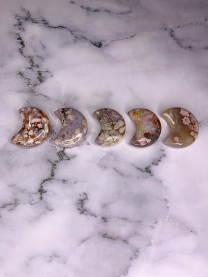 Flower Agate Moon Stone