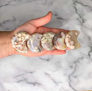 Flower Agate Moon Stone