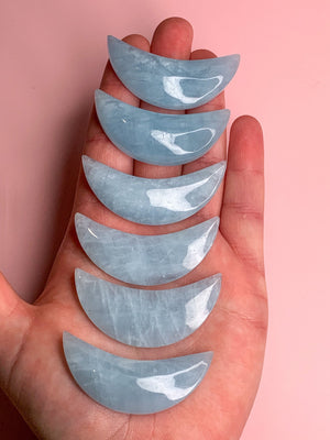 Aquamarine Crescent Moon