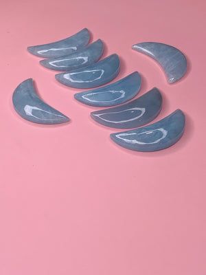 Aquamarine Crescent Moon