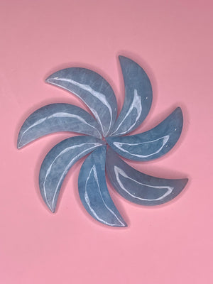 Aquamarine Crescent Moon