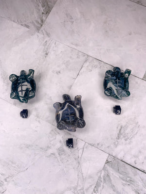 Natural Moss Agate Turtle