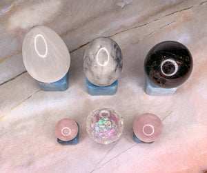 Trolleite Crystal Sphere Stand Carving