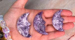 Lepidolite Moon Crystal
