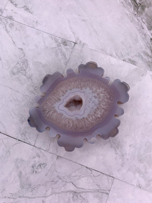 Agate Druzy Snowflake