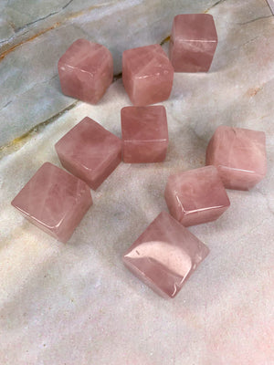 Rose Quartz Cube