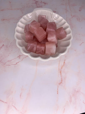 Rose Quartz Cube
