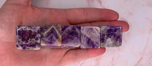 Purple Amethyst Cube Like Stone