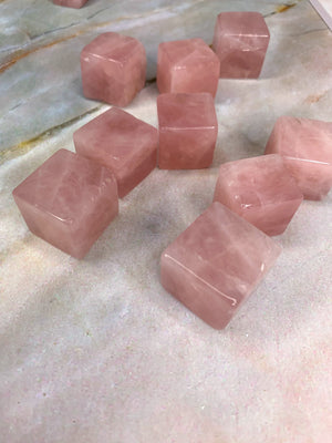 Rose Quartz Cube