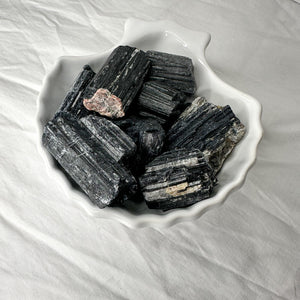 Enchanting Raw Black Tourmaline: Powerful Protection Crystal