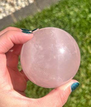 Large Rose Quartz Sphere