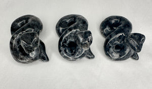 Intuitive Selection Larvikite Snake Carving - Healing Crystal