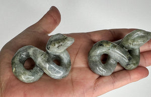 Labradorite Snake Carving - Healing Crystal