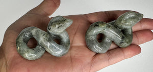 Labradorite Snake Carving - Healing Crystal