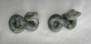Labradorite Snake Carving - Healing Crystal
