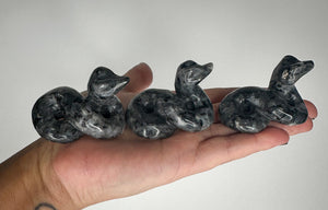 Intuitive Selection Larvikite Snake Carving - Healing Crystal