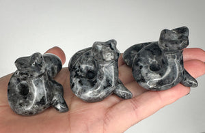 Intuitive Selection Larvikite Snake Carving - Healing Crystal