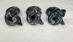 Intuitive Selection Larvikite Snake Carving - Healing Crystal