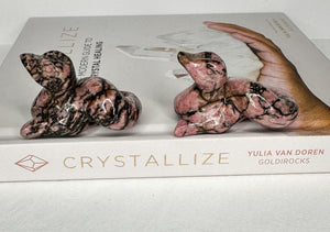 Intuitive Selection Rhodonite Snake Carving - Healing Crystal