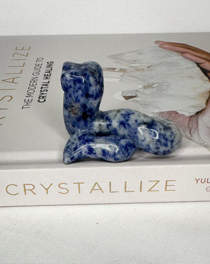 Sodalite Snake Carving - Healing Crystal
