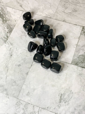 High Quality Black Obsidian Tumbled Stone