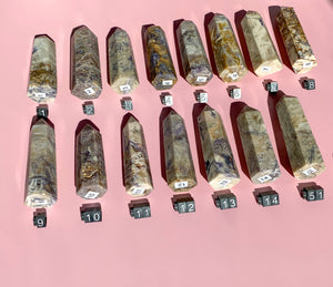 Violet Crystal Tower With Druzy