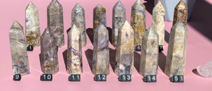 Violet Crystal Tower With Druzy