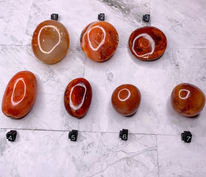 Carnelian Palm Stone