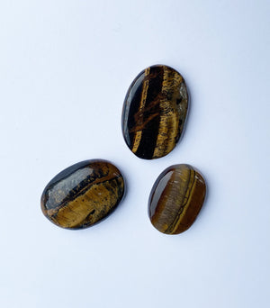 Tiger’s Eye Palm Stone | Protection & Confidence | Healing Crystal