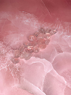 High Quality Rose Quartz Tumbled Stone