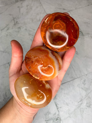 Carnelian Palm Stone