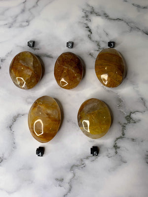 Golden Healer Palm Stone