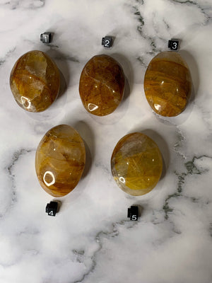 Golden Healer Palm Stone