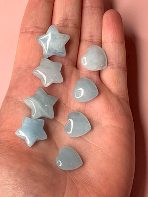 Aquamarine Star and Heart