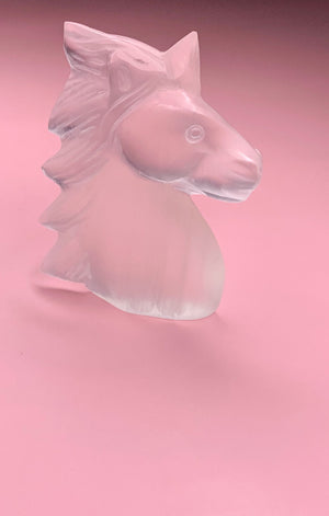 Selenite Unicorn Carving
