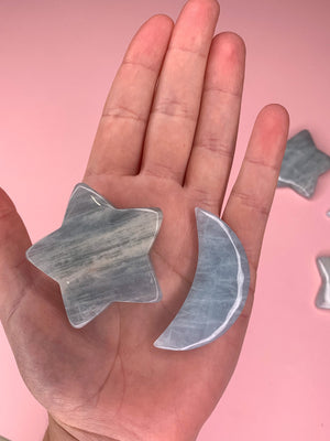 Aquamarine Star and Moon