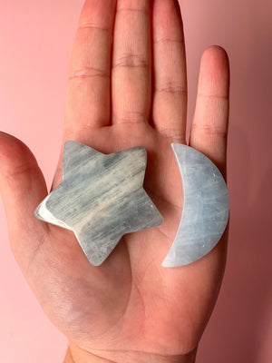 Aquamarine Star and Moon