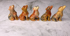 Crazy Lace Agate Wolf