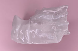 Selenite Dragon Head Carving
