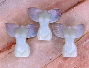 Opalite Goddess Carving | Feminine Energy & Intuition | Spiritual Decor