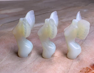 Opalite Goddess Carving | Feminine Energy & Intuition | Spiritual Decor
