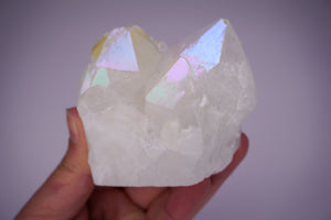 Opal Aura Quartz Point Cluster