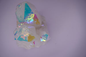 Opal Aura Quartz Point Cluster