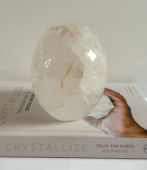 Huge AA Grade Solid Clear Quartz Skull