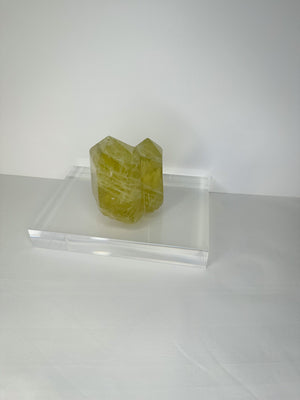 Natural Double Point Citrine with Polished Points